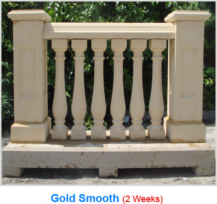 Gold Precast Stone Railing